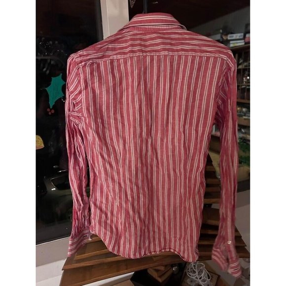 Louis Philippe Shirt Men’s 40CM Button Front Shirt LS Men's M Red Plaid Tailore - Picture 9 of 9